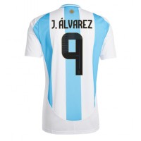 Argentinien Julian Alvarez #9 Fußballbekleidung Heimtrikot Copa America 2024 Kurzarm